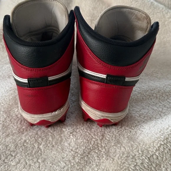 Men's Jordan 1 Alpha Menace Mid Baseball Cleats Size 8 - Picture 2 of 5